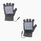 Fingerless Washable перезаряжаемые нагревая перчатки 5W соответствующие для игры